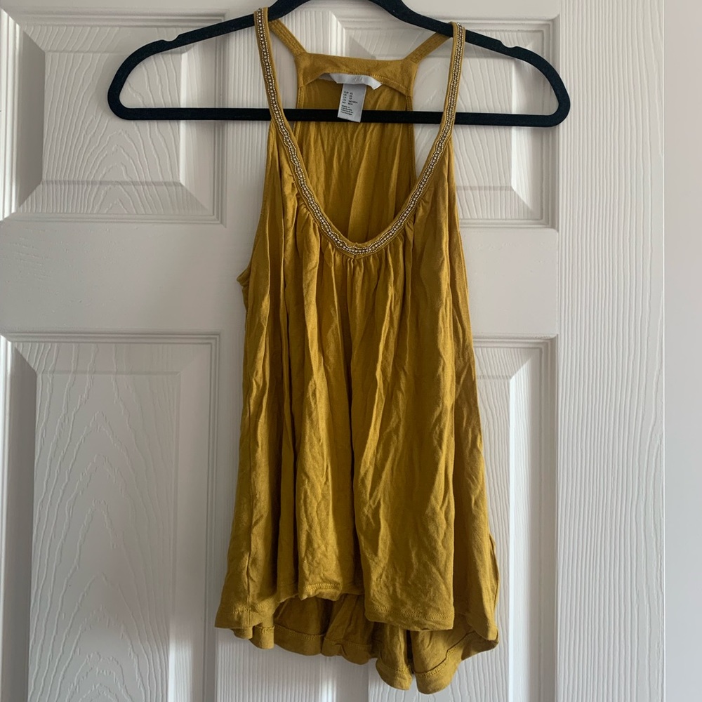 Mustard yellow tank top